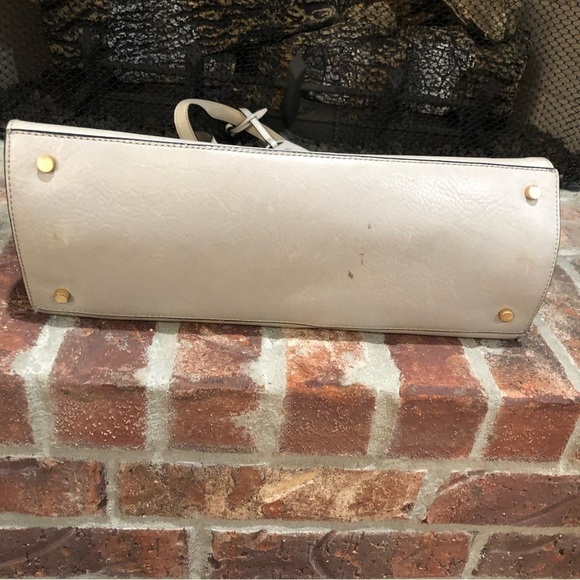 Kate Spade Saturday Handbag "The A Satchel" Detachable Straps Light Gray W OS - Picture 12 of 16